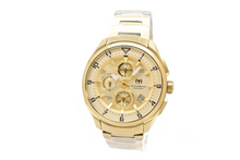 Load image into Gallery viewer, TechnoMarine Ocean Quantum Men's 44mm Triple Gold Chronograph Watch TM-318130-Klawk Watches