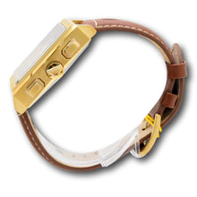 Load image into Gallery viewer, Invicta S1 Rally Cuadro Men's 45mm Gold GMT Brown Leather Chrono Watch 44300-Klawk Watches