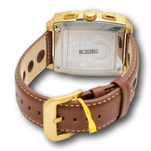 Load image into Gallery viewer, Invicta S1 Rally Cuadro Men's 45mm Gold GMT Brown Leather Chrono Watch 44300-Klawk Watches