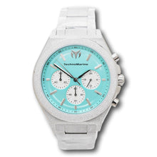 Load image into Gallery viewer, TechnoMarine Ocean Emperor Men's 43mm Turqoise Watch Radiant Silver TM-318152-Klawk Watches