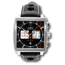 Load image into Gallery viewer, Invicta S1 Rally Cuadro Monaco Men's 45mm Black GMT Leather Chrono Watch 44747-Klawk Watches