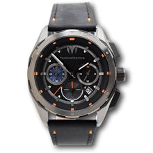Load image into Gallery viewer, TechnoMarine Ocean Nomad Men's 43mm Triple Black Leather Chrono Watch TM-318087-Klawk Watches