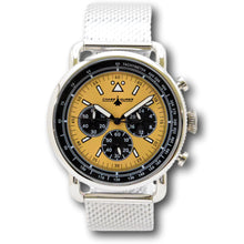 Load image into Gallery viewer, Chase Durer By Invicta Men's Aviator Silver and Gold Mesh Chrono Watch CDW-0151-Klawk Watches
