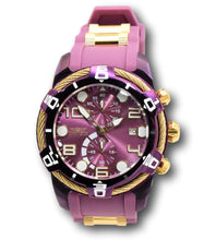 Load image into Gallery viewer, Invicta Bolt Cable LUME Markers Men's 50mm Purple & Gold Chrono Watch 40725-Klawk Watches