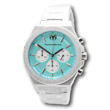 Load image into Gallery viewer, TechnoMarine Ocean Emperor Men's 43mm Turqoise Watch Radiant Silver TM-318152-Klawk Watches