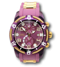 Load image into Gallery viewer, Invicta Bolt Cable LUME Markers Men's 50mm Purple & Gold Chrono Watch 40725-Klawk Watches