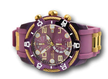 Load image into Gallery viewer, Invicta Bolt Cable LUME Markers Men's 50mm Purple & Gold Chrono Watch 40725-Klawk Watches