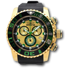 Load image into Gallery viewer, Invicta Sea Hunter Gold Men's 52mm Black & Green Fly Back Chrono Watch 48987-Klawk Watches