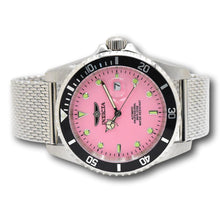 Load image into Gallery viewer, Invicta Pro Diver Ice Pink Automatic Men's 47mm Stainless Mesh Watch 48886-Klawk Watches
