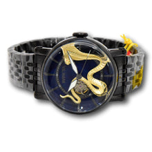 Load image into Gallery viewer, Invicta Vintage Gold Cobra Snake Automatic Mens 44mm Blue Dial Black Watch 43337-Klawk Watches