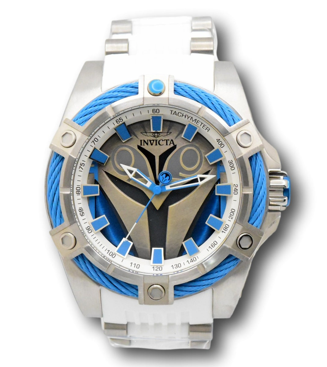 Invicta Star Wars Bo Katan Mens 52mm Limited Edition White  display picture 1