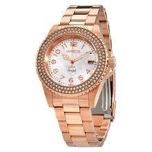 Load image into Gallery viewer, Invicta Angel Women's 40mm Rose Gold MOP Dial Pave Crystal Quartz Watch 28674
