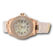 Load image into Gallery viewer, Invicta Angel Women's 40mm Rose Gold MOP Dial Pave Crystal Quartz Watch 28674