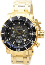 Load image into Gallery viewer, Invicta Coalition Forces Night Hawk Men's 52mm Gold & Black Chrono Watch 32720