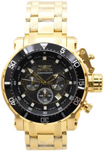 Load image into Gallery viewer, Invicta Coalition Forces Night Hawk Men's 52mm Gold & Black Chrono Watch 32720