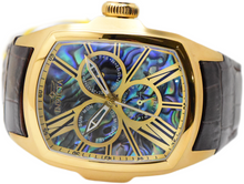 Load image into Gallery viewer, Invicta Lupah Abalone Dial Mens 47mm GMT Day/Date Quartz Watch 35193 Brown Strap-Klawk Watches