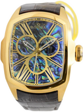 Load image into Gallery viewer, Invicta Lupah Abalone Dial Mens 47mm GMT Day/Date Quartz Watch 35193 Brown Strap-Klawk Watches