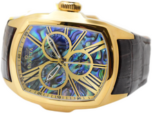 Load image into Gallery viewer, Invicta Lupah Abalone Dial Mens 47mm GMT Day/Date Quartz Watch 35193 Brown Strap-Klawk Watches