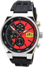 Load image into Gallery viewer, Invicta Racing Men's 44mm Red Honeycomb Dial Black Dual Time Sport Watch 47739-Klawk Watches