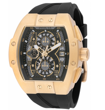 Load image into Gallery viewer, Invicta Racing Gridlock Men's 47mm Skeleton Dial Black & Gold Watch 48029