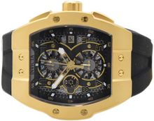 Load image into Gallery viewer, Invicta Racing Gridlock Men's 47mm Skeleton Dial Black & Gold Watch 48029