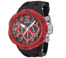 Load image into Gallery viewer, Invicta Venom Hydra Red Aqua Plated Black Silicone Chronograph Watch 52mm 48237-Klawk Watches