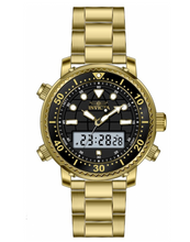 Load image into Gallery viewer, Invicta Pro Diver Men's 46.5mm Gold Dual Time Digital Ana-Digi Watch 48372