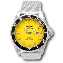 Load image into Gallery viewer, Invicta Pro Diver Automatic Men's 47mm Sunburst Yellow Fade Mesh Watch 48628