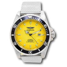 Load image into Gallery viewer, Invicta Pro Diver Automatic Men's 47mm Sunburst Yellow Fade Mesh Watch 48628