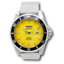 Load image into Gallery viewer, Invicta Pro Diver Automatic Men's 47mm Sunburst Yellow Fade Mesh Watch 48628-Klawk Watches