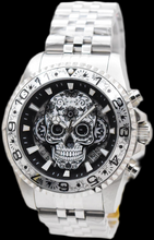 Load image into Gallery viewer, Invicta Pro Diver Dia Day Los Muertos 43mm Black Skull Floral Chrono Watch 48950-Klawk Watches