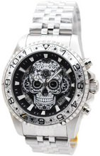 Load image into Gallery viewer, Invicta Pro Diver Dia Day Los Muertos 43mm Black Skull Floral Chrono Watch 48950-Klawk Watches
