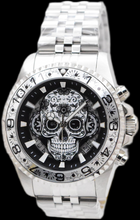 Load image into Gallery viewer, Invicta Pro Diver Dia Day Los Muertos 43mm Black Skull Floral Chrono Watch 48950-Klawk Watches