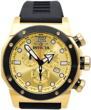 Load image into Gallery viewer, Invicta Sea Hunter 48980 Men's 52mm Chronograph Watch Gold Dial Black Band-Klawk Watches