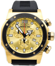 Load image into Gallery viewer, Invicta Sea Hunter 48980 Men's 52mm Chronograph Watch Gold Dial Black Band-Klawk Watches