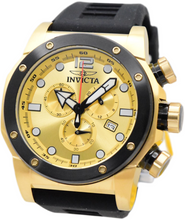 Load image into Gallery viewer, Invicta Sea Hunter 48980 Men's 52mm Chronograph Watch Gold Dial Black Band-Klawk Watches