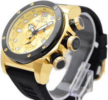 Load image into Gallery viewer, Invicta Sea Hunter 48980 Men's 52mm Chronograph Watch Gold Dial Black Band-Klawk Watches