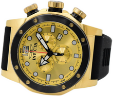 Load image into Gallery viewer, Invicta Sea Hunter 48980 Men's 52mm Chronograph Watch Gold Dial Black Band-Klawk Watches