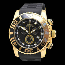 Load image into Gallery viewer, Invicta Sea Hunter Gold Black Dial Flyback Chronograph 52mm Men's Watch 48988-Klawk Watches