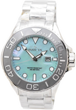 Load image into Gallery viewer, Invicta Grand Diver Men's 52mm Aqua Blue Mother of Pearl Quartz Watch 49156