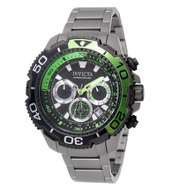 Load image into Gallery viewer, Invicta Commander TI-22 Titanium Men's 48mm Green Black Chrono Watch 49494-Klawk Watches
