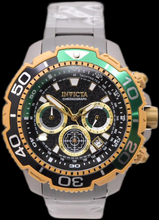 Load image into Gallery viewer, Invicta Commander TI-22 Titanium Men's 48mm Green & Gold Chrono Watch 49498-Klawk Watches
