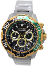 Load image into Gallery viewer, Invicta Commander TI-22 Titanium Men's 48mm Green & Gold Chrono Watch 49498-Klawk Watches