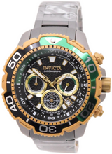 Load image into Gallery viewer, Invicta Commander TI-22 Titanium Men's 48mm Green & Gold Chrono Watch 49498-Klawk Watches