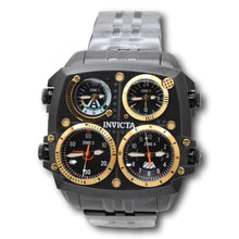 Load image into Gallery viewer, Invicta Aviator Zulu 4-Time Zone Triple Black Mens 50mm Large Quartz Watch 49606