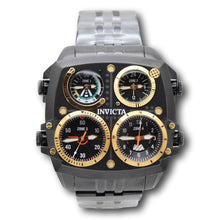 Load image into Gallery viewer, Invicta Aviator Zulu 4-Time Zone Triple Black Mens 50mm Large Quartz Watch 49606