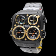 Load image into Gallery viewer, Invicta Aviator Zulu 4-Time Zone Triple Black Mens 50mm Large Quartz Watch 49606