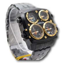 Load image into Gallery viewer, Invicta Aviator Zulu 4-Time Zone Triple Black Mens 50mm Large Quartz Watch 49606