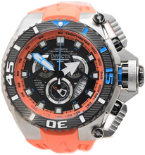 Load image into Gallery viewer, Invicta Sea Hunter Blockade Men's 57mm Flyback Chrono Watch Coral Orange 49626