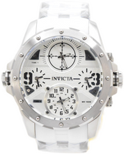 Load image into Gallery viewer, Invicta Coalition Forces Sniper Mens 50mm 4-Time Zone White Military Watch 50217